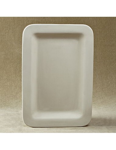 Unglazed Ceramics Sm. Rectangular Tray -Bisque -TO PAINT YOURSELF