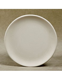 Unglazed Ceramics Sm. Coupe Plate -Bisque -TO PAINT YOURSELF