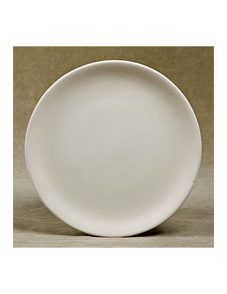 Unglazed Ceramics Coupe Salad Plate -Bisque -TO PAINT YOURSELF