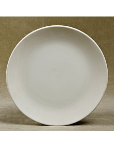 Unglazed Ceramics Coupe Dinner Plate -Bisque -TO PAINT YOURSELF