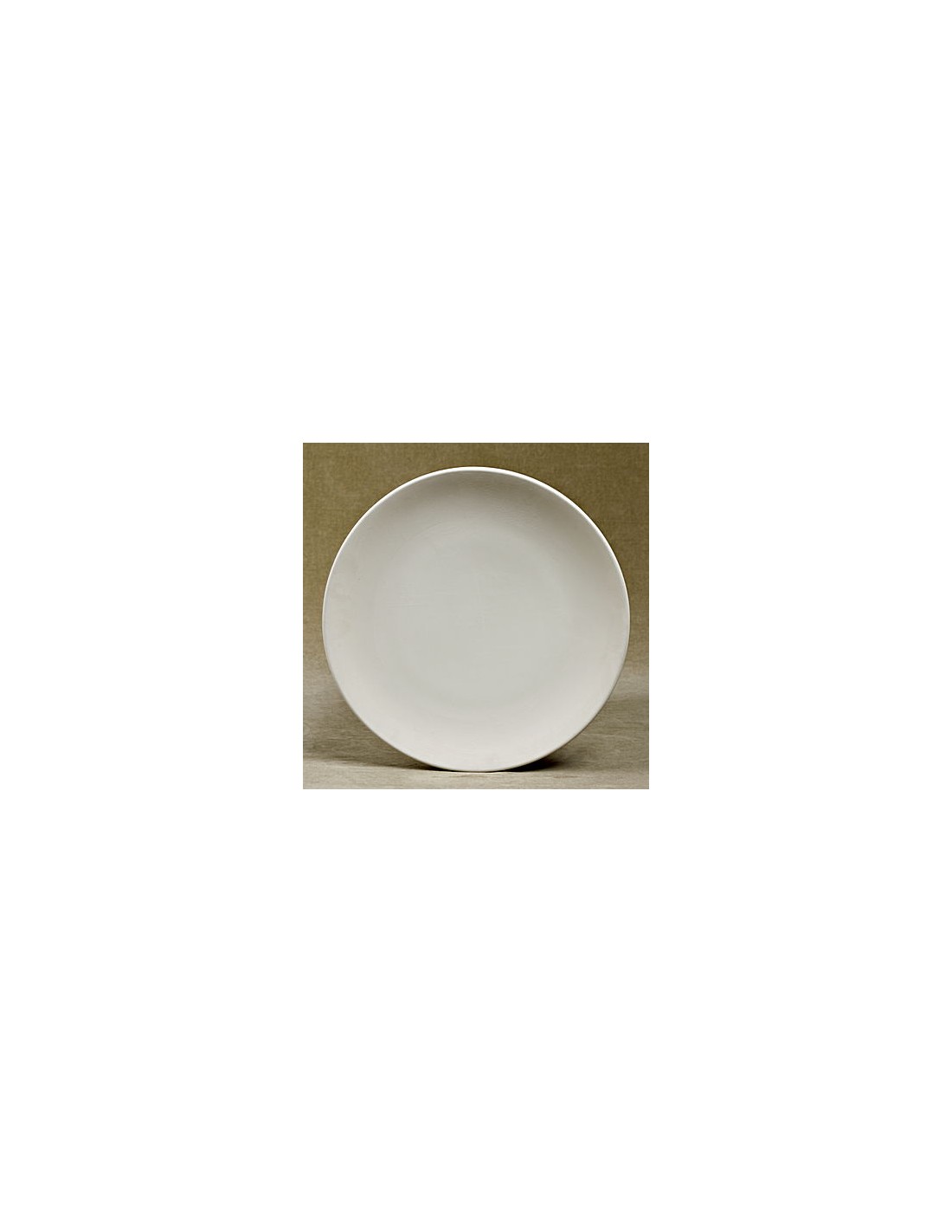 Unglazed Ceramics Coupe Dinner Plate Bisque TO PAINT YOURSELF