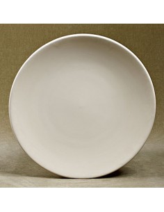 Unglazed Ceramics Coupe Platter-Bisque -TO PAINT YOURSELF