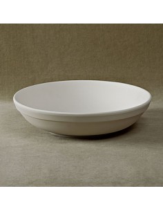Unglazed Ceramics Sm. Round Serving Bowl -Bisque -TO PAINT YOURSELF