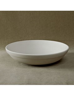 Unglazed Ceramics Med. Round Serving Bowl -Bisque -TO PAINT YOURSELF