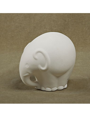 Unglazed Ceramics Elephant-Bisque -TO PAINT YOURSELF
