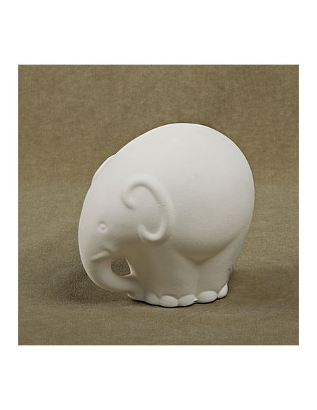 Unglazed Ceramics Elephant-Bisque -TO PAINT YOURSELF