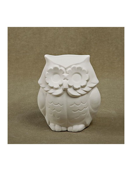 Unglazed Ceramics Owl-Bisque -TO PAINT YOURSELF