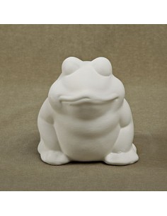 Unglazed Ceramics Frog Pencil Holder-Bisque -TO PAINT YOURSELF