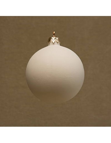 Unglazed Ceramics Christmas Ball cm 8-Bisque -TO PAINT YOURSELF