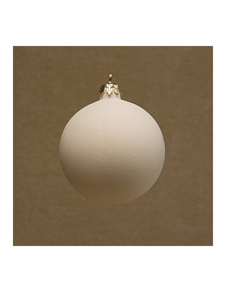 Unglazed Ceramics Christmas Ball cm 8-Bisque -TO PAINT YOURSELF
