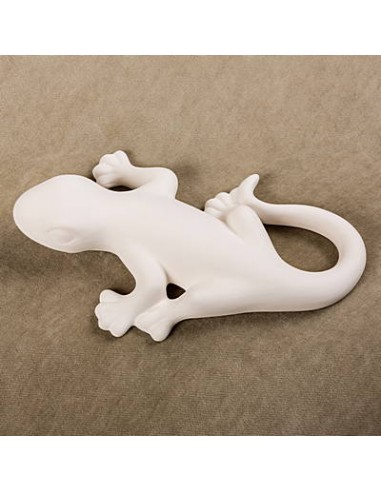 Unglazed Ceramics Large Geko-Bisque -TO PAINT YOURSELF