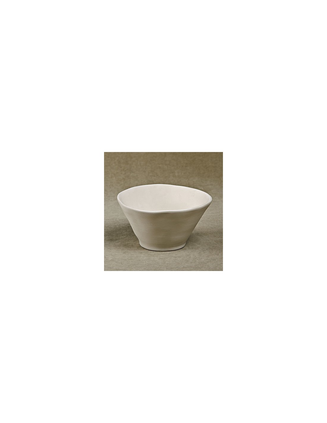 Unglazed Ceramics Irregular Cereal Bowl Bisque TO PAINT YOURSELF