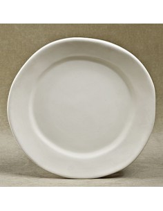 Unglazed Ceramics Irregular Dinner Plate -Bisque -TO PAINT YOURSELF