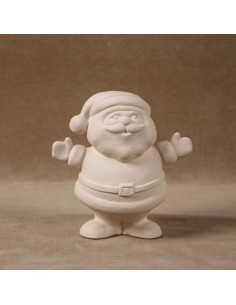 Unglazed Ceramics Santa Figurine cm 16 -Bisque -TO PAINT YOURSELF