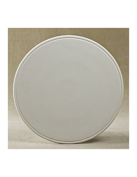 Unglazed Ceramics Cake Plate Top Only-Bisque -TO PAINT YOURSELF