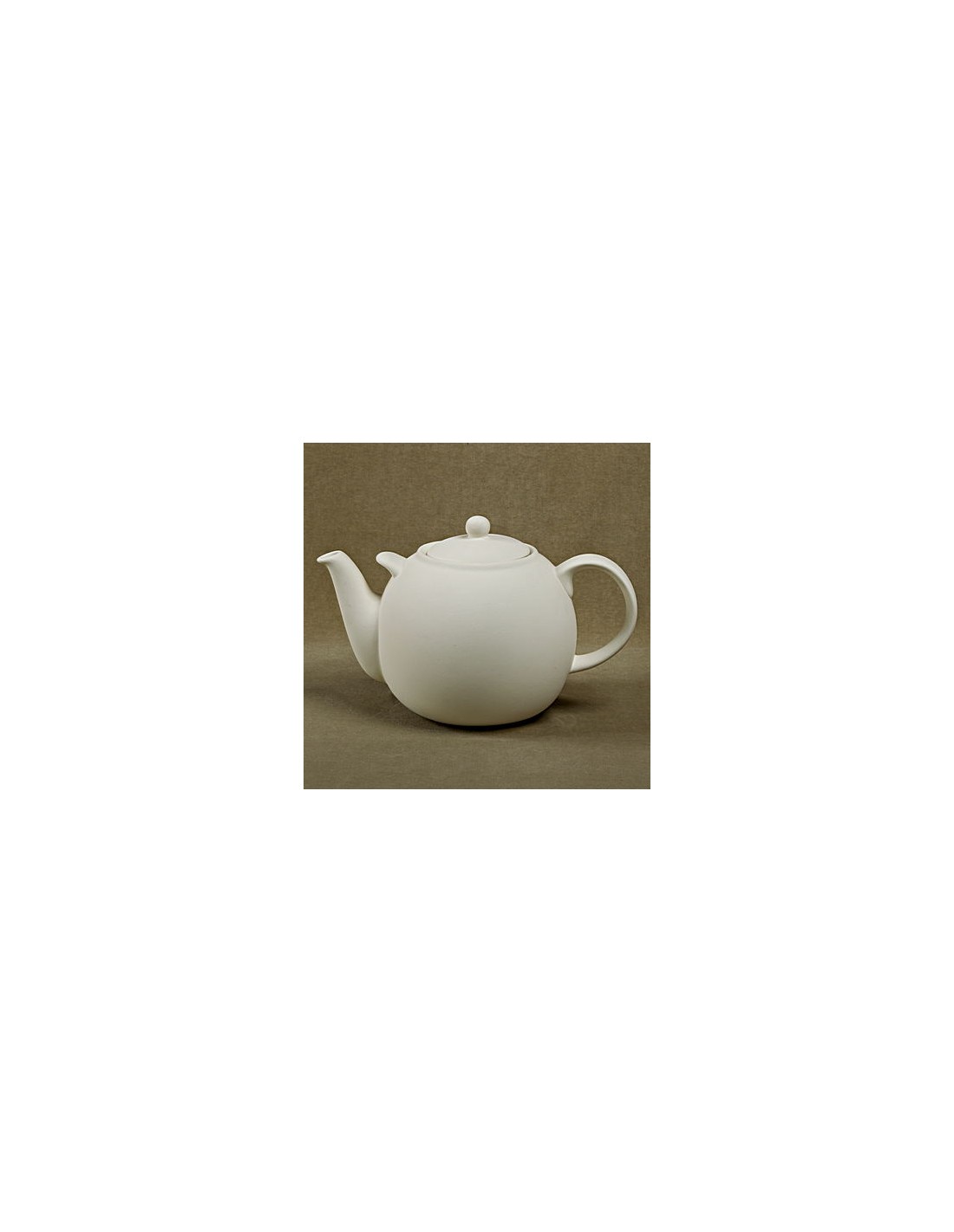 Unglazed Ceramics Lg. Teapot x (8 cups size)Bisque TO PAINT YOURSELF