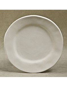 Unglazed Ceramics Irregular Salad Plate-Bisque -TO PAINT YOURSELF