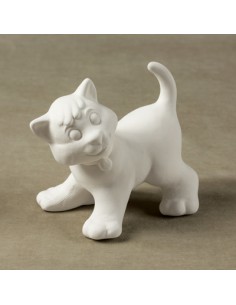 Unglazed Ceramics Cute Kitten-Bisque -TO PAINT YOURSELF