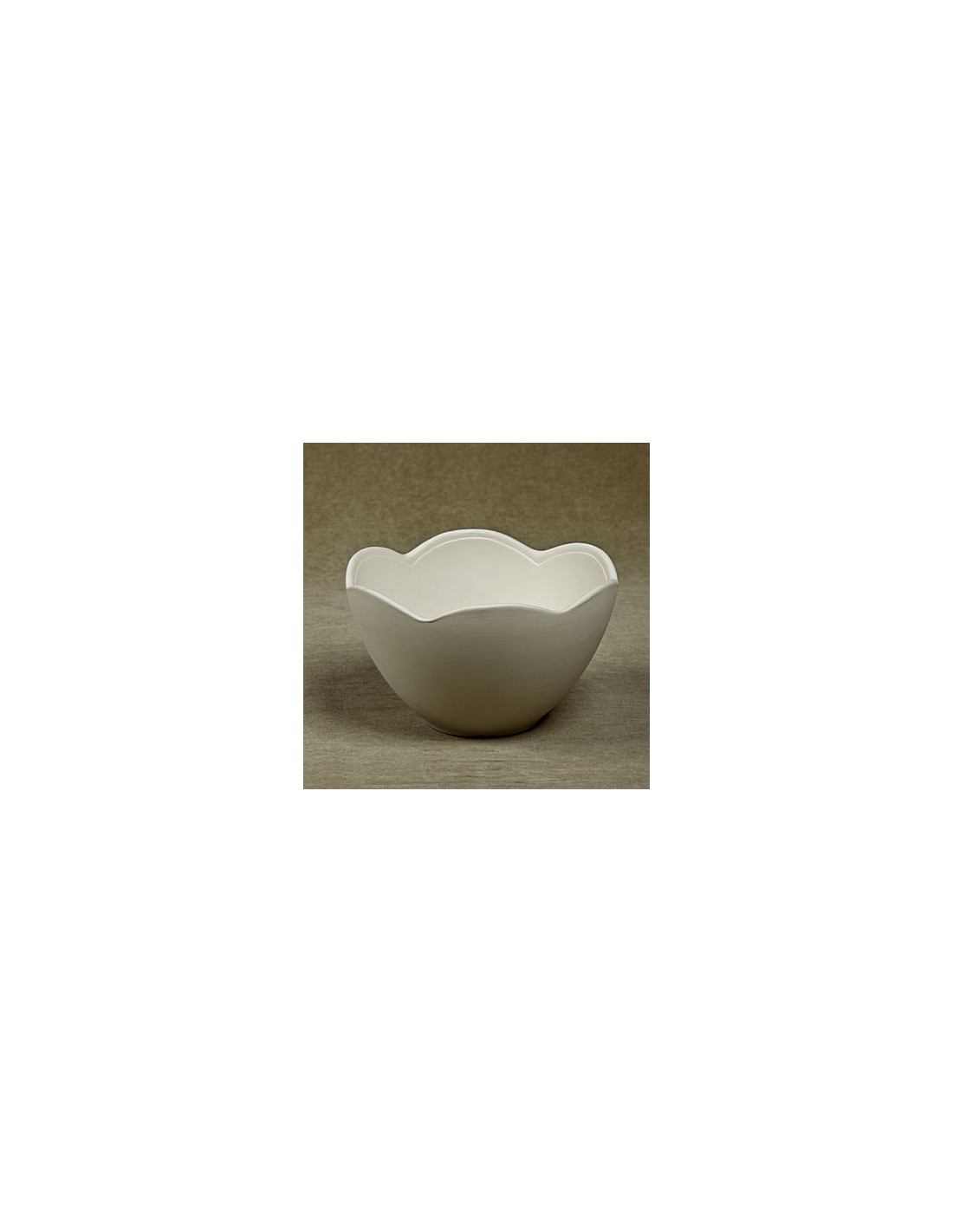 Unglazed Ceramics Petal BowlBisque TO PAINT YOURSELF