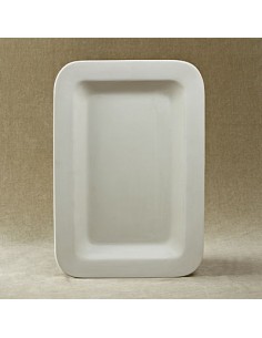 Unglazed Ceramics Lg. Rectangular Tray -Bisque -TO PAINT YOURSELF