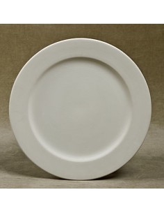 Unglazed Ceramics Rim Dinner Plate -Bisque -TO PAINT YOURSELF