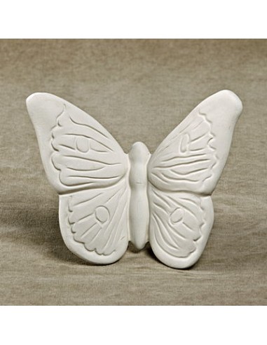 Unglazed Ceramics Large Butterfly-Bisque -TO PAINT YOURSELF