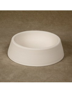Unglazed Ceramics Dog Bowl-Bisque -TO PAINT YOURSELF