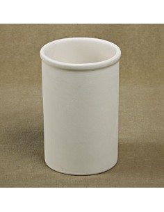 Unglazed Ceramics Utensil Holder-Bisque -TO PAINT YOURSELF