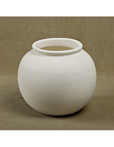 Unglazed Ceramics Ball Vase-Bisque -TO PAINT YOURSELF