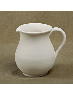 Unglazed Ceramics Pitcher 1/2 litre -Bisque -TO PAINT YOURSELF