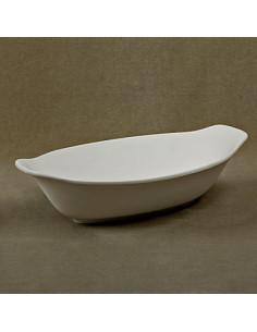 Unglazed Ceramics Oval Serving Bowl -Bisque -TO PAINT YOURSELF